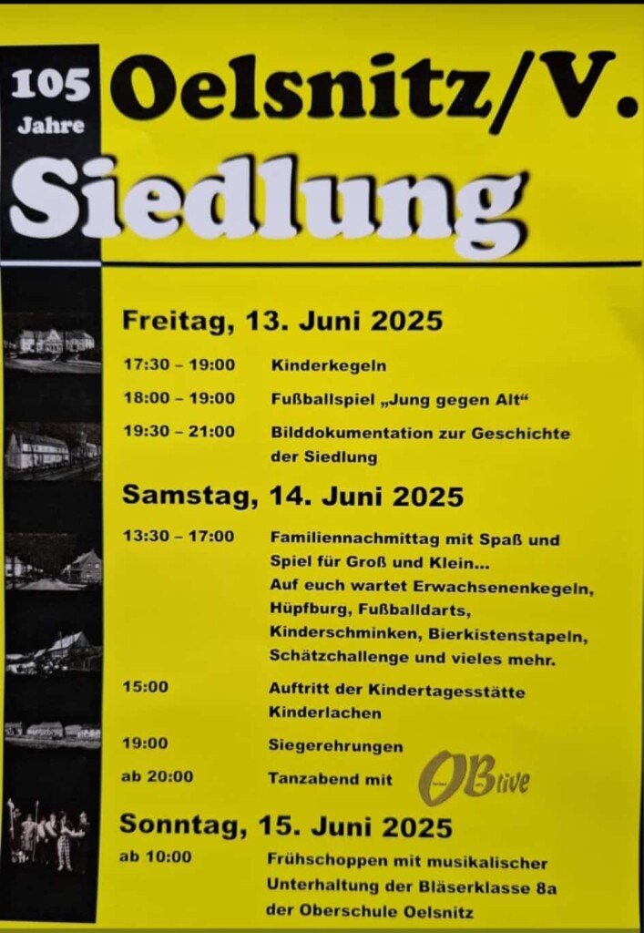 Wir sehen uns zum Siedlungsfest!